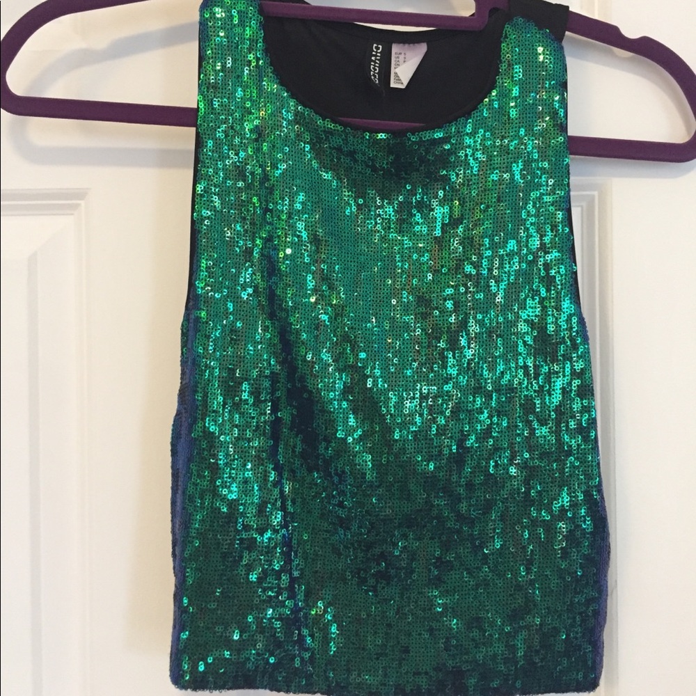 H&M Sequence Crop Top - image 2